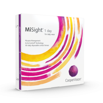 MiSight® 1 day soft contact lenses are specifically designed for myopia control and are FDA approved* to slow the progression of myopia in children aged 8-12 at the initiation of treatment.